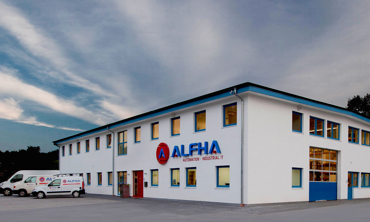 Das Gebäude des Unternehmen Alfha in Finnentrop